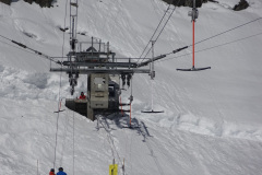 Letzte und Schwebende Stütze des Skiliftes Hohstock