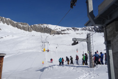 Bügellift Sparrhorngrat Talstation und Strecke