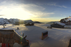 Pistenfahrzeuge auf dem Männlichen im Skigebiet Grindelwald