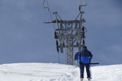 Bügellift Homad kurz vor Bergstation